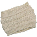 autumn winter Ponytail Beanie hat Women Stretch Knitted Crochet Beanies cap Winter Hats Cap  For Women Warm Lady