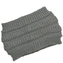 autumn winter Ponytail Beanie hat Women Stretch Knitted Crochet Beanies cap Winter Hats Cap  For Women Warm Lady