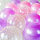 10Pcs/lot 12inch Transparent Star Pink Balloons Latex Balloons Set Wedding Decorations Baby Shower Birthday Party Helium Balloon
