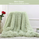 Shaggy Throw Blanket Soft Long Plush Bed Cover Blanket Fluffy Faux Fur Bedspread Blankets for Beds Couch Sofa