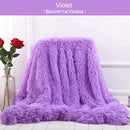 Shaggy Throw Blanket Soft Long Plush Bed Cover Blanket Fluffy Faux Fur Bedspread Blankets for Beds Couch Sofa