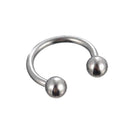 1piece Fashion stainless steel Horseshoe Fake Nose Ring C Clip BCR Septum Lip Piercing Falso Nose Rings Hoop For Women Men