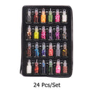 48 Bottles/Set Nail Art Sequins Glitter Powder Manicure Decoral Tips Polish Nail Stickers Mixed Design Case Set