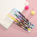 6 Pcs Anime Demon Slayer Kimetsu No Yaiba Kamado Tanjirou Cute Blue ink Neutral Erasable Pen Kawaii Gel Pen kids stationery gift