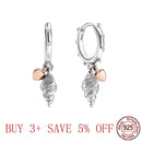 2020 NEW HOT SALE 100% Real 925 Sterling Silver Conch Earring For Women Making Jewelry Gift Wedding Party Engagement