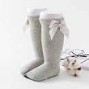 2020 Kids Socks Toddlers Girls Big Bow Knee High Quality Long Soft 100% Cotton Lace Baby Tube Sock Calcetines