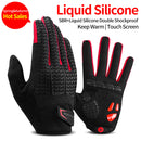 ROCKBROS Windproof Cycling Gloves Bicycle Touch Screen Riding MTB Bike Glove Thermal Warm Motorcycle Winter Autumn Bike Clothing