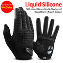 ROCKBROS Windproof Cycling Gloves Bicycle Touch Screen Riding MTB Bike Glove Thermal Warm Motorcycle Winter Autumn Bike Clothing