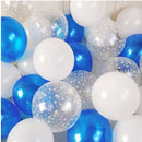 12pcs Ink Blue Latex Balloon Set Star Clear Pink Gold Helium Balloons Wedding Decoration Baby Shower Birthday Party Supplies