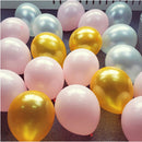 12pcs Ink Blue Latex Balloon Set Star Clear Pink Gold Helium Balloons Wedding Decoration Baby Shower Birthday Party Supplies