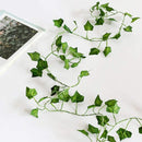 2m Leaf Ivy String Lights Vine Garland Wreath Hanging With lamp Fairy Night Light Home Wedding Birthday Party Garden Decoration