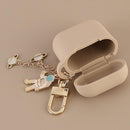 Cosmic Astronaut Spaceman Silicone Case for Apple Airpods 1 2 Accessories Case Protective Cover Bag Box Earphone Case Key ring