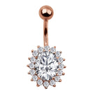 14G 316L surgical steel bar Nickel-free Retail Snake belly button ring fashion lizard lady body piercing navel belly jewelry