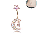 14G 316L surgical steel bar Nickel-free Retail Snake belly button ring fashion lizard lady body piercing navel belly jewelry