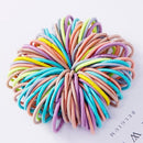100PCS/Set Girls Candy Colors Nylon Elastic Hair Bands Children Rubber Band Headband Scrunchie Fashion Hair Accessories