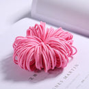 100PCS/Set Girls Candy Colors Nylon Elastic Hair Bands Children Rubber Band Headband Scrunchie Fashion Hair Accessories