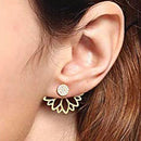 2020 New Fashion Simulated Pearls Pendient Angel Wings Leaf Feather Flowers Stud Earrings For Women Wedding Jewelry