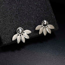 2020 New Fashion Simulated Pearls Pendient Angel Wings Leaf Feather Flowers Stud Earrings For Women Wedding Jewelry