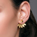 2020 New Fashion Simulated Pearls Pendient Angel Wings Leaf Feather Flowers Stud Earrings For Women Wedding Jewelry