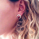 2020 New Fashion Simulated Pearls Pendient Angel Wings Leaf Feather Flowers Stud Earrings For Women Wedding Jewelry