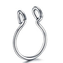 1pcs U Shaped Fake Nose Ring Lip Hoop Septum Rings Stainless Steel Nose Piercing Fake Piercing Oreja Pircing Jewelry