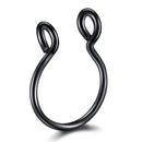 1pcs U Shaped Fake Nose Ring Lip Hoop Septum Rings Stainless Steel Nose Piercing Fake Piercing Oreja Pircing Jewelry