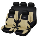 AUTOYOUTH Full Car Seat Covers Set Universal Polyester Fabric Auto Protect Covers Car Seat Protector Pink for Women Girls
