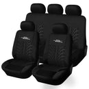 AUTOYOUTH Full Car Seat Covers Set Universal Polyester Fabric Auto Protect Covers Car Seat Protector Pink for Women Girls