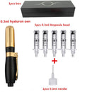 2 IN 1High Pressure Hyaluronic Acid Pen High density metal For Anti Wrinkle Lip injection hyaluron gun atomizer hyaluron pen