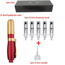 2 IN 1High Pressure Hyaluronic Acid Pen High density metal For Anti Wrinkle Lip injection hyaluron gun atomizer hyaluron pen