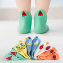 Soft Cotton Breathable Mesh Kids Socks Summer Short Tubes Baby Girls Socks Newborn Baby Boy Happy Socks Infant Clothing 5Pairs