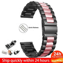 18mm 22mm 20mm 24mm Band For SAMSUNG Galaxy Watch 42 46mm galaxy watch 3 45mm 41mm Stainless Steel For Amazfit Bip GTR straps