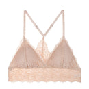 1/2PCS Women Bralette French Style Lace Bra Girls Triangle Cup Lingerie Deep V Wireless Underwear Soft Thin Seamless Bra