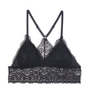 1/2PCS Women Bralette French Style Lace Bra Girls Triangle Cup Lingerie Deep V Wireless Underwear Soft Thin Seamless Bra