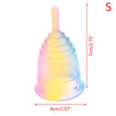 1PCS Colorful Women Cup Medical Grade Silicone Menstrual Cup Feminine Hygiene menstrual Lady Cup Health Care Period Cup