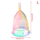 1PCS Colorful Women Cup Medical Grade Silicone Menstrual Cup Feminine Hygiene menstrual Lady Cup Health Care Period Cup