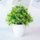 1pc Artificial Plants Green Bonsai Small Tree Pot Plants Fake Flower Potted Ornaments for Home Decoration Craft Plant Decorative