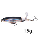 1 Pcs 10cm/14cm Topwater Fishing Lure Whopper Popper Artificial Bait Hard Plopper Soft Rotating Tail Fishing Tackle Fishing Bait