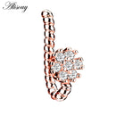 Alisouy 1 pcs Fake Nose Ring Clip On Nose Ring Faux Nose Ring Fake Piercings Tragus Earrings Simple Nose Ring Jewelry