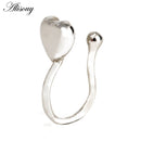 Alisouy 1 pcs Fake Nose Ring Clip On Nose Ring Faux Nose Ring Fake Piercings Tragus Earrings Simple Nose Ring Jewelry