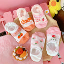 10 pieces = 5 pairs Korea Summer socks women Cartoon Animal bear mouse Socks Cute Funny Invisible cotton Ankle Socks Size 35-41