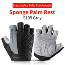 ROCKBROS Cycling Bike Half Short Finger Gloves Shockproof Breathable MTB Road Bicycle Gloves Men Women Sports Cycling Equipment