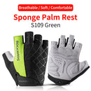 ROCKBROS Cycling Bike Half Short Finger Gloves Shockproof Breathable MTB Road Bicycle Gloves Men Women Sports Cycling Equipment
