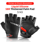 ROCKBROS Cycling Bike Half Short Finger Gloves Shockproof Breathable MTB Road Bicycle Gloves Men Women Sports Cycling Equipment