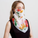 2020 new Bandana Chiffon scarf Women Brand Summer Wraps Floral fashion Neck Scarves