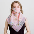 2020 new Bandana Chiffon scarf Women Brand Summer Wraps Floral fashion Neck Scarves