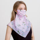 2020 new Bandana Chiffon scarf Women Brand Summer Wraps Floral fashion Neck Scarves