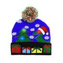 LED Christmas Hat Sweater Knitted Beanie Christmas Light Up Knitted Hat Christmas Gift for Kids Xmas 2022New Year Decorations