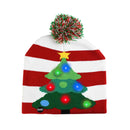 LED Christmas Hat Sweater Knitted Beanie Christmas Light Up Knitted Hat Christmas Gift for Kids Xmas 2022New Year Decorations