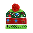 LED Christmas Hat Sweater Knitted Beanie Christmas Light Up Knitted Hat Christmas Gift for Kids Xmas 2022New Year Decorations